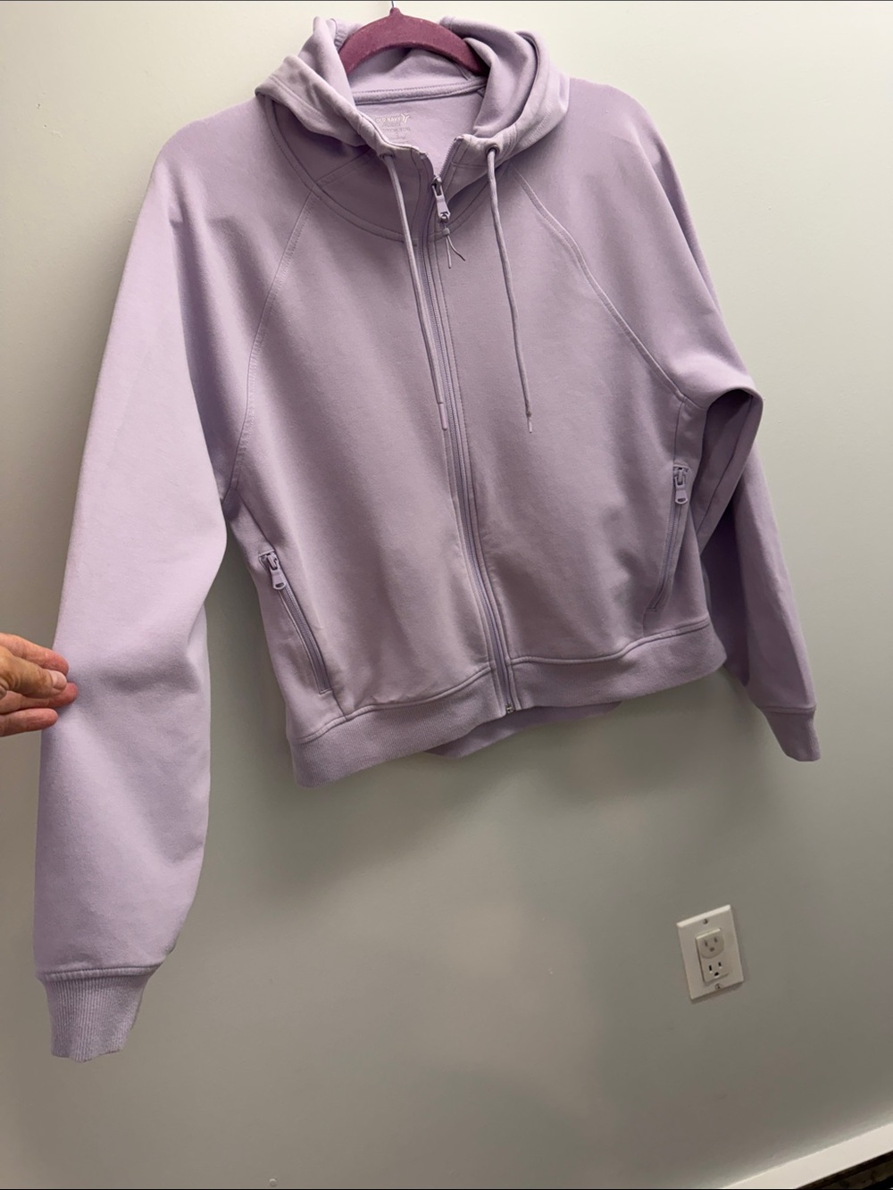 Old Navy Lilac Full-Zip Hoodie for Women
